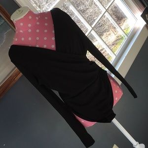 Topshop black ribbed bodysuit size8